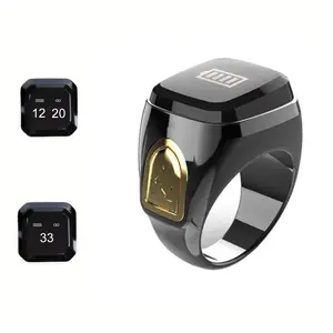 Muslim Islamic Prayer Smart Ring Counter, Digital Electronic Smart Counter, Smart Prayer Ring for Muslims, Modern Essential Religious Accessory, Tasbih Counter, Tasbeeh Counter