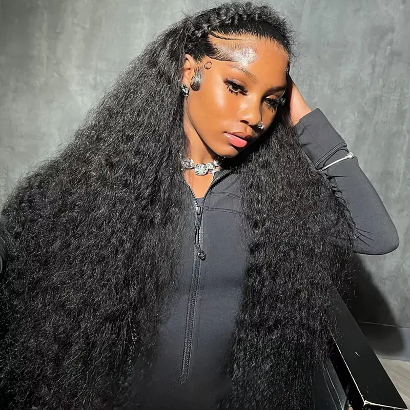 Kinky Curly Lace Front Human Hair Wig 30 36 38 Inches Curly Human Hair Wig 180 Density Brazilian Remy 13x4 13x6 Transparent Hd Lace Frontal Wigs Deep Wave Human Hair Wig for Women Pre Plucked#TikTokShopBackToSchool#WeeklyDealsForYou