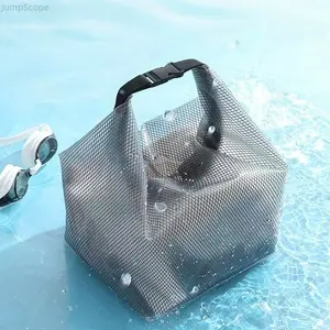 Waterproof Mesh Drawstring Tote Bag, Large Capacity Swim Gym Shower Organizer, Lightweight Portable Travel Toiletry Bag for Outdoor Activities