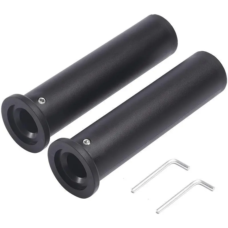 2pcs Heavy-Duty Nylon Barbell Sleeve Collars, 1-Inch to 2-Inch Weight Plate Adapter with Removable Caps, Strength Training Equipment for Standard Bars, Ideal for Lifting, Gym Use