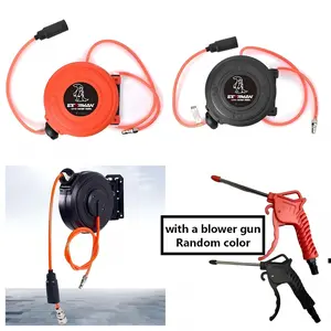 Automatic Retractable Air Hose Reel with Positioning Ball, Air Compressor Hose Holder, Garage Car Repair Shop Workshop Gas Drum, Power Tools