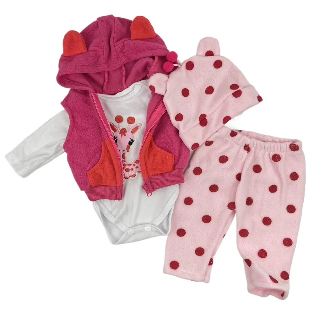 TopLink Reborn Baby Clothes Set - Doll Accessories for 17-22 Inch (42-55 cm) Dolls, Includes Hat, Coat, Underwear & Pants