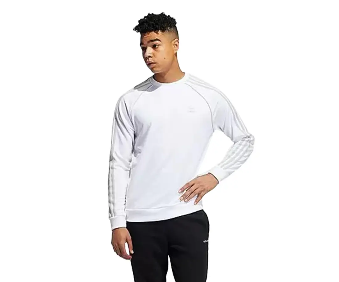 Adidas Originals SST Crewneck Mens Active Sweaters, Sweatshirts, Long Sleeve, Pullover, Menswear, Tops, Casual