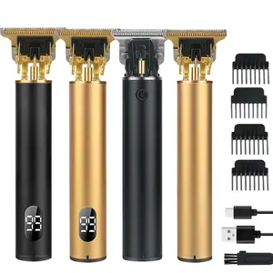 Professional Hair Clippers for Men, Cordless Electric Hair Trimmer USB Rechargeable Hair Beard Shaver for Men with 3 Combs and USB Cable