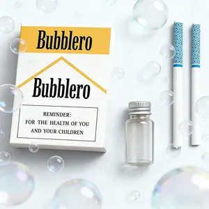 Bubble Cigarette StressRelief Toy, Fake Cigarette Shape,Mini Bubble Blower,Bubble Sticks, Relaxation Tool,Suitable for Birthday/ChristmasParty Gifts, for Men & Women（Newly Upgraded Version）