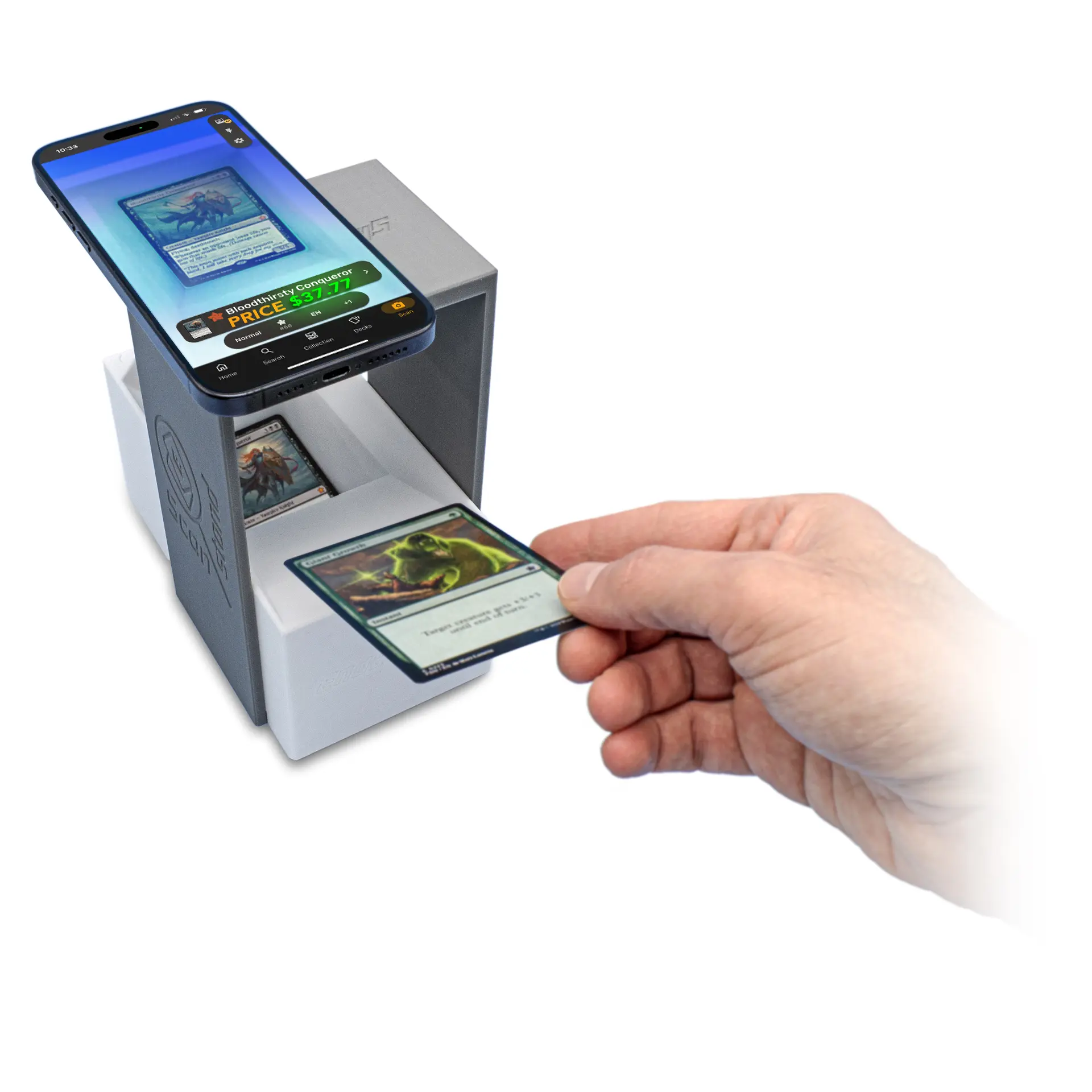 EnderToys MTG Card Scanner (Unsleeved Cards Only) - Scan Stand - Works Best with Manabox App