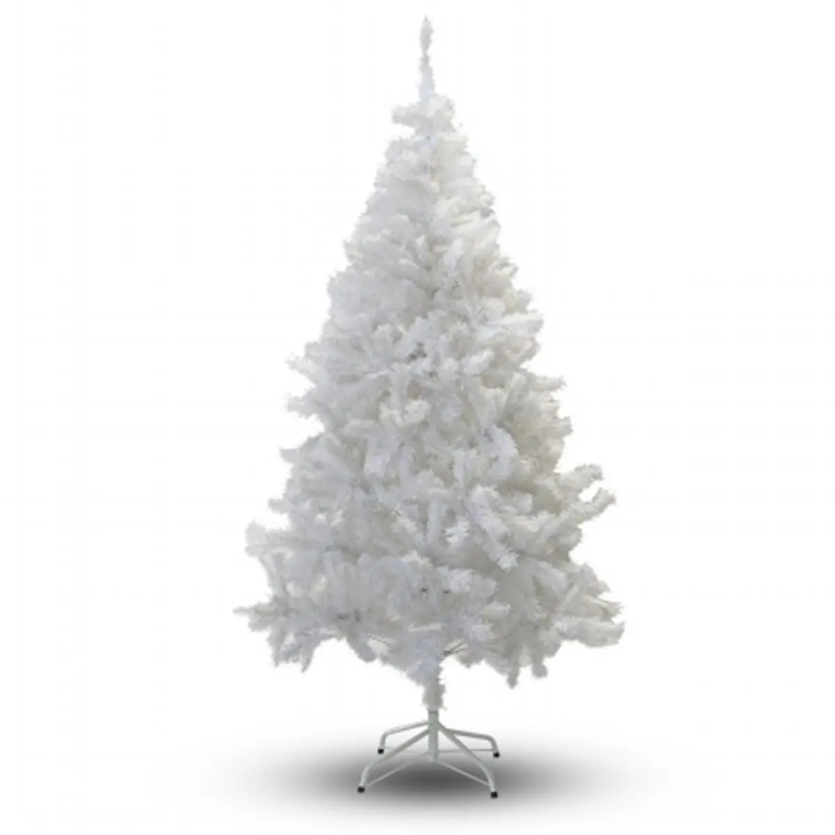 212 MAIN 8 ft. PVC White Christmas Tree - Festive Indoor Holiday Home Supply, Family-Friendly Decor Accessories for Brightening Apartment Accent Room with Colorful Ornaments