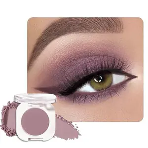 Eyeshadow, Dark Brownish Purple Matte Eye Shadow for Mature Skin, Lightweight Blendable, Crease-Proof, Vegan & Cruelty-Free