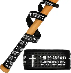 Baseball Bat Grip Tapes, Faith  Bat Grip Tape, 1.5mm Precut and Full Adhesive Baseball Wrist Tape, Scripture Designs Non-Slip Religious Baseball Grip Tapes for