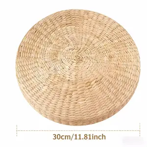 1PCS Cushion Straw Tatami Bay Window Seat Cushion for Worshipping, Zen Meditation, Rattan Weaving Meditation Cushion, And Mindfulness Cushion summervibes