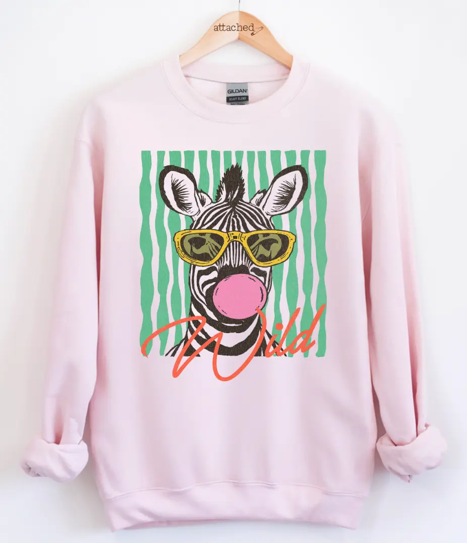 Wild Zebra Graphic Top