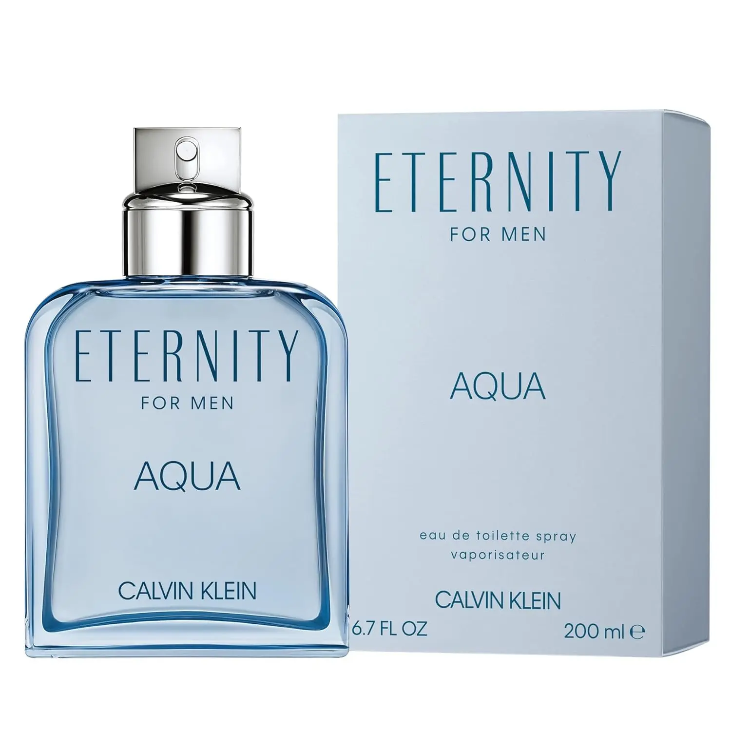 Calvin Klein Eternity Aqua for Men Eau de Toilette Spray, 3.4 oz - Lavender Clean, Wood-Infused Timeless Refreshing Men's Fragrance