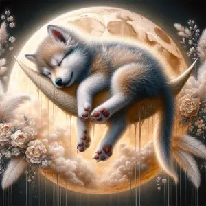 Wolf Pattern DIY Diamond Arts Colorful Painting Kit without Frame, DIY 5D Diamond Arts Colorful Painting Kit, Wall Art Decor for Home Living Room Bedroom, Diamond Painting Kits