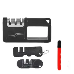 4 in 1 Diamond Knife Sharpener, Portable Knife Sharpening Tool, Multifunctional Knife Sharpening Tool for Home & Outdoor