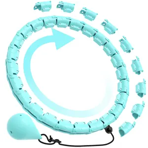 2026 Exercise With This Weighted Hula Hoop – Features 24 Detachable Links for Customizable Resistance, a 47-Inch Plus-Size Design, and Beginner-Friendly Construction for an Effective, Low-Impact Workout at Home
