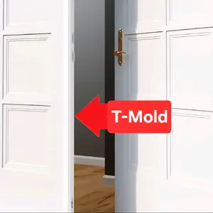 High-Performance Aluminum Astragal for Double Doors