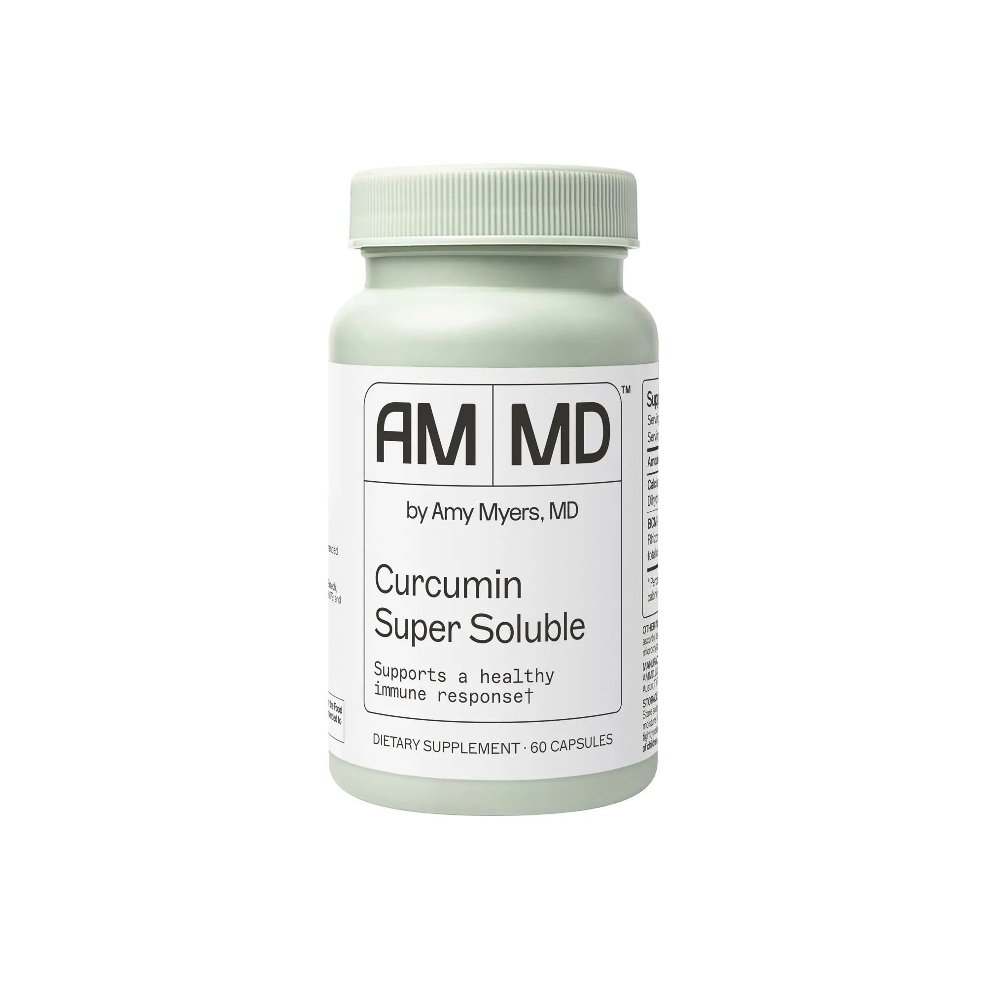 Curcumin Super Soluble by Amy Myers MD | Bioavailable Turmeric for Inflammation & Gut Health | Physician Formulated