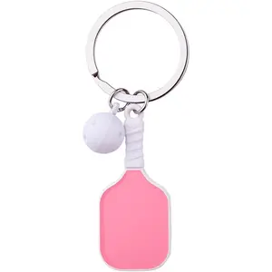 Pickleball Keychain Charm for Women Pickleball Christmas Gifts for Men Girls Birhthday Gift for Pickle Ball Lovers