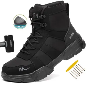 Work Boots Indestructible Safety Shoes Men Steel Toe Shoes Puncture-Proof Sneakers Male Footwear Shoes Women Non Slip Work Shoes Construction Work Shoes  Warehouses