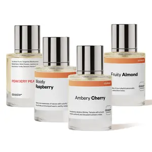 Fruit Basket, Dossier, Women Perfume Bundle, 4x50ml, Fruity Almond, Woody Raspberry, Ambery Cherry, Powdery Peach