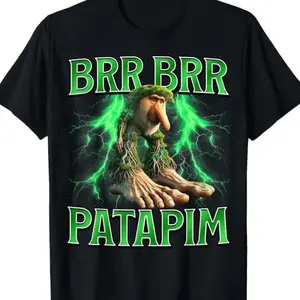 Brr Brr Patapim Funny Italian Brainrot Viral Meme Boys Kids T-Shirt GU4