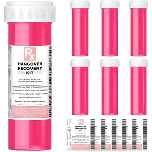 Bachelorette Party Favors, 6 Pack Hangover Kit   Bottles,  Hangover  Kit for Bride  on Wedding Day, Girls Night Out, 21st Birthday Party Supplies