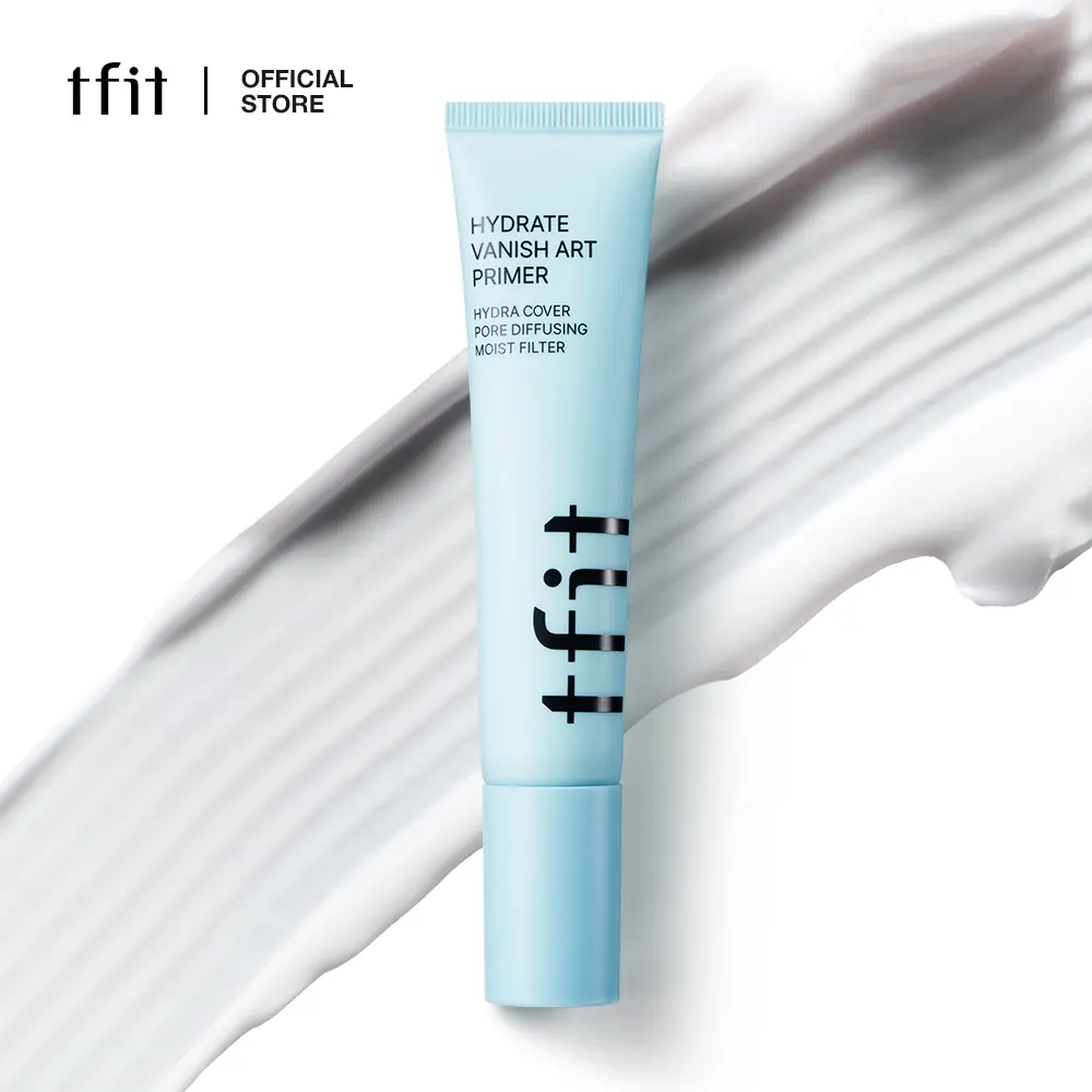 [TFIT OFFICIAL] Hydrate Vanish Art Primer 30ml / 1.01 fl oz, Korean Makeup, Hydrating Face Primer, 94% Moisture Essence, Skincare Primer, Dewy Glow, Makeup Grip, Water-Oil Double Layer, Lightweight, Non-Sticky