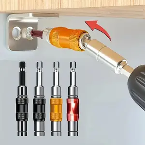 1pc 1/4" Hex Magnetic Ring Screwdriver Bits, Drill Hand Tools, Quick Change Holder, Power Drill Socket Adapter Set, High Quality Impact Socket Adapter
