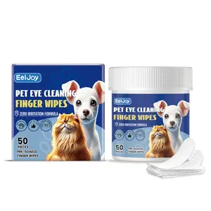 Eeljoy Pet Eye Cleaning Finger Wipes, Tear-Stained Discharge Cleaning Pet Eye Care Wipes
