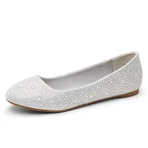 Dream Pairs Women's Rhinestone Ballet Flats