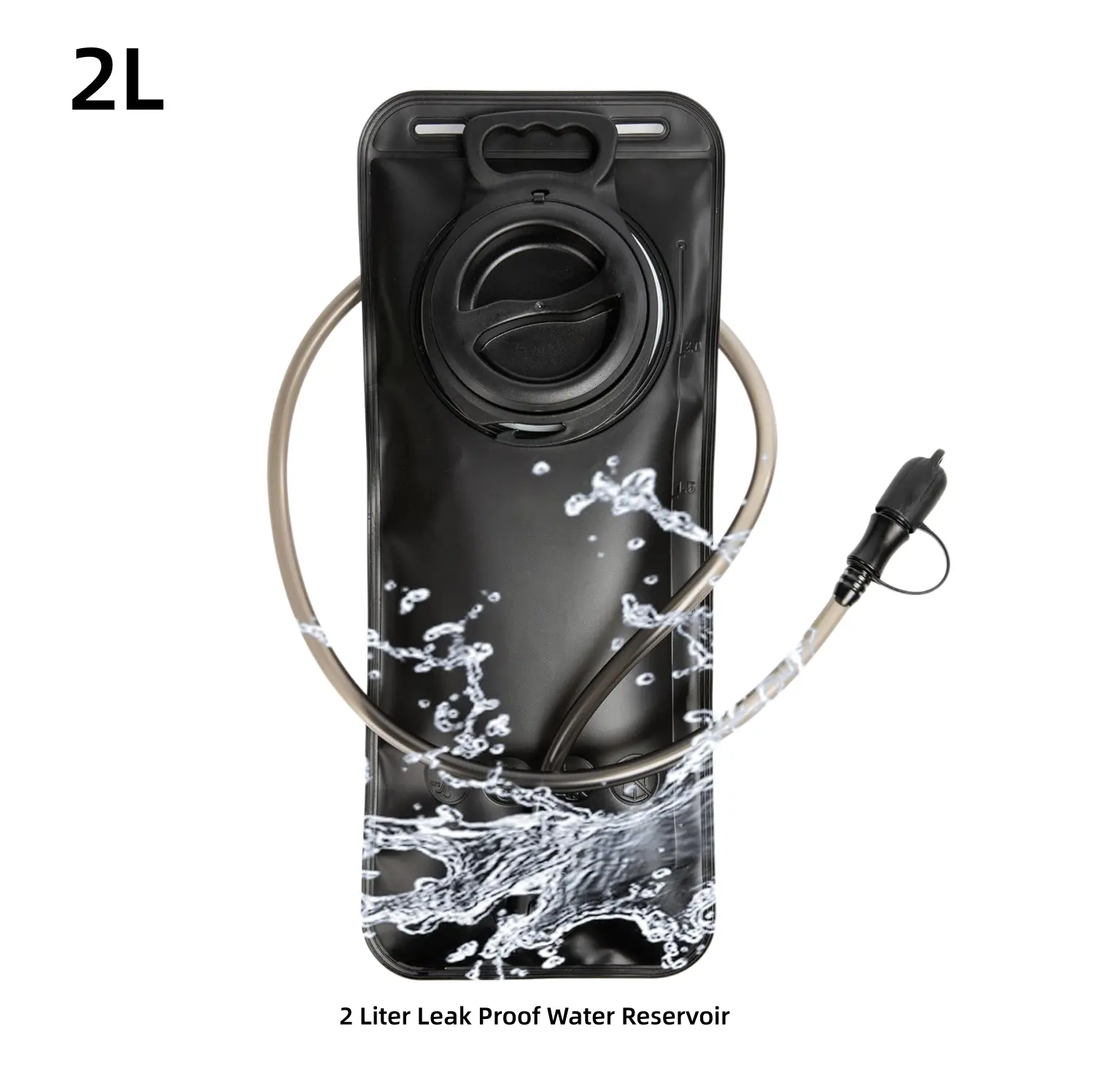 2L Leak-Proof Food Grade Hydration Bladder, Hydropack Water Reservoir Replacement Pouch for Hiking, Cycling, Home Supplies Storage Bags