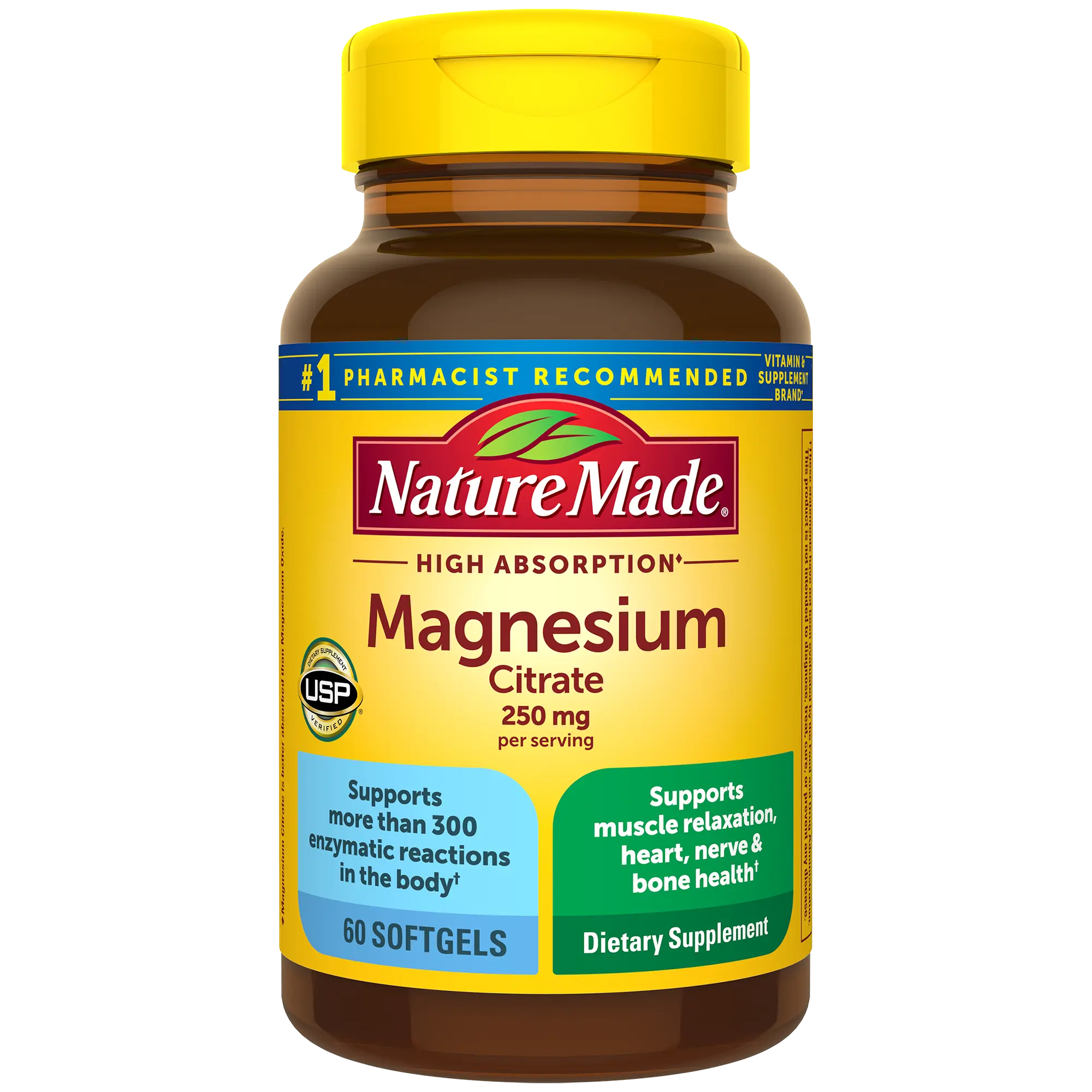 High Absorption Magnesium Citrate 250 mg Softgels