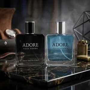 Men's Cologne - Black & Blue Floral-Fruity Notes Fragrance, Suitable for Parties, Dates, Holiday Gifts