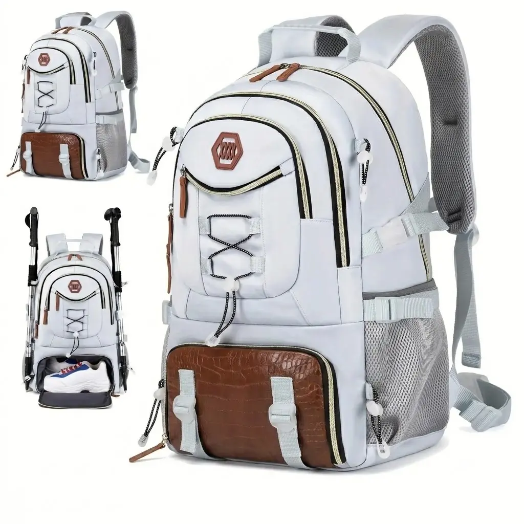 【TikTokShopSummerSale】Large Travel Backpack with Shoe Compartment  – 17.3 Laptop Hiking Backpack for Gym, Camping & Travel