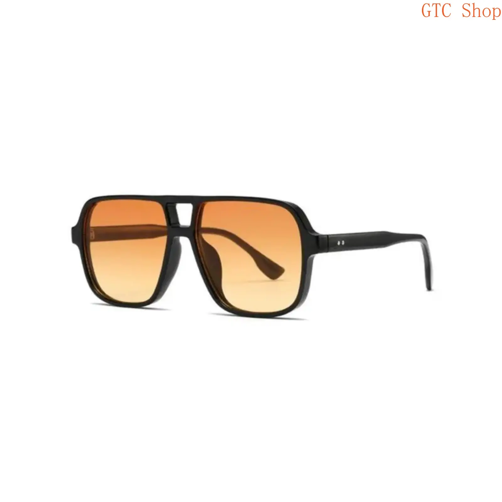 Unisex Full-Rim Square Aviator Sunglasses - One Size, Ultra-Light Simple Style, UV-Protective Multi-Sports Eyewear for Outdoor & Everyday Use, White/Gradient Gray