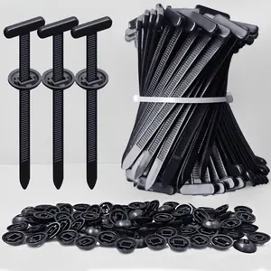 30 Pack Heavy Duty Nylon Zip Tie Buckles, Self Locking Rivet Cable Ties for Car Repair, Home, Garden, Workshop & Cable Organization