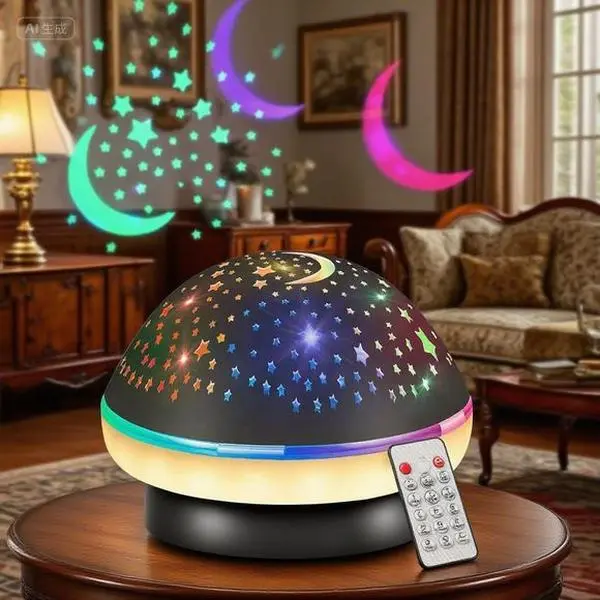 16-Color Rotating Star Projector with Remote Control, Night Light for Kids Room, Galaxy Ceiling Lamp with Sleep Timer, Birthday Christmas Gift for Boys Girls, Reusable & Dimmable Nursery Decor