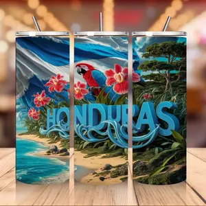 Honduras 20oz Tumbler, Honduras Skinny Tumbler Bottle Drinkware Water Bottles Washable