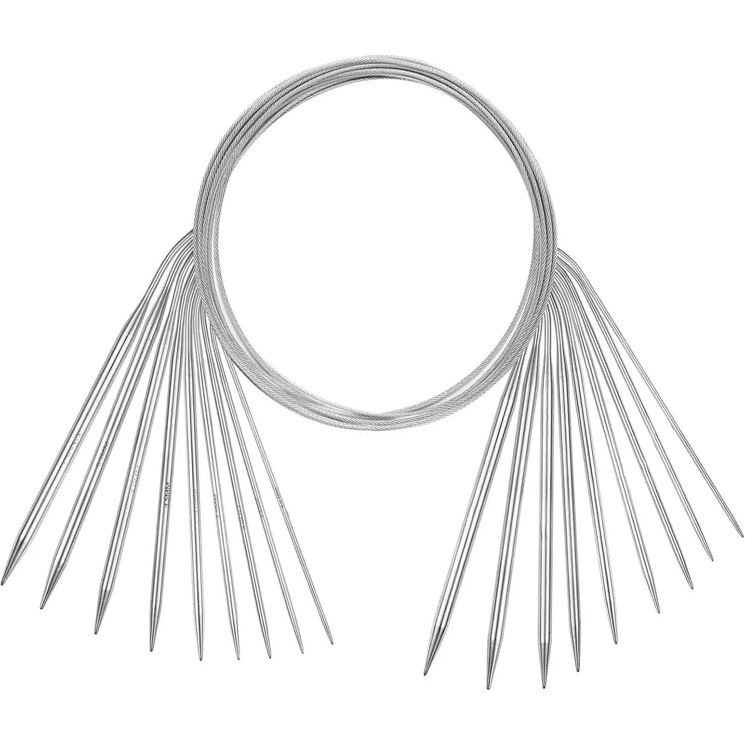 Knitting  Set, 9 count Circular Knitting  for Blankets Scarves Sweaters (31.5in)