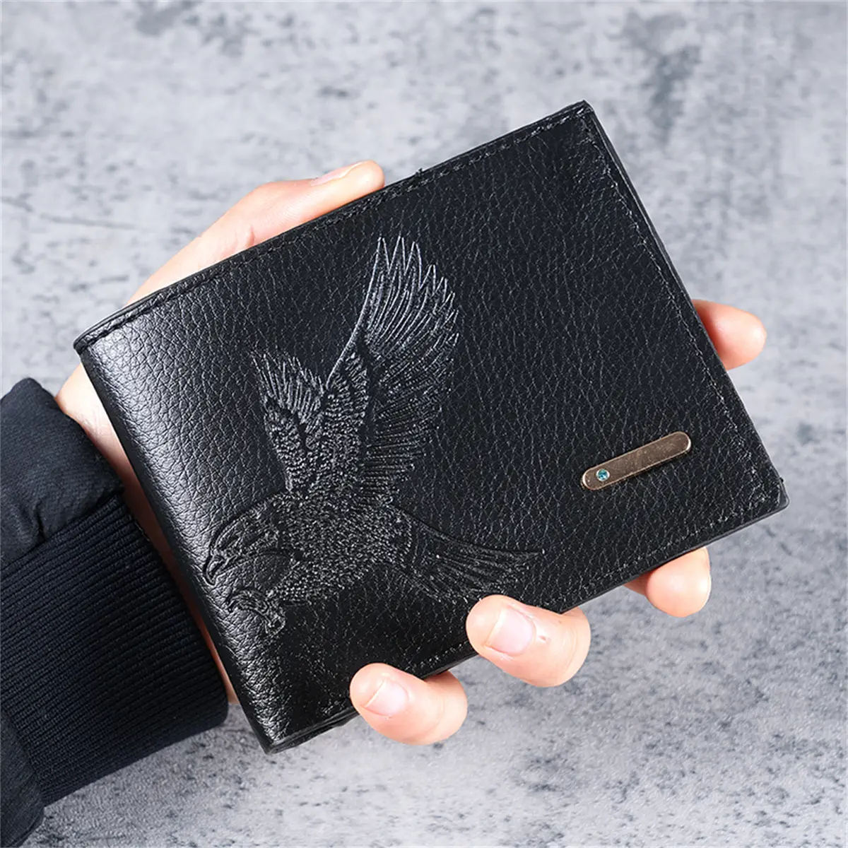 Men's Stylish Soft Leather Bifold Wallet, 3-Piece Gift Set with Card Holder and Coin Purse, Slim and Waterproof for Travel, Stylish Wallet, Daily Travel, Plain, Modest, Casual Wear, Soft Synthetic, 3 Pcs, Street Retro, Card Sleeve Men's Wallets