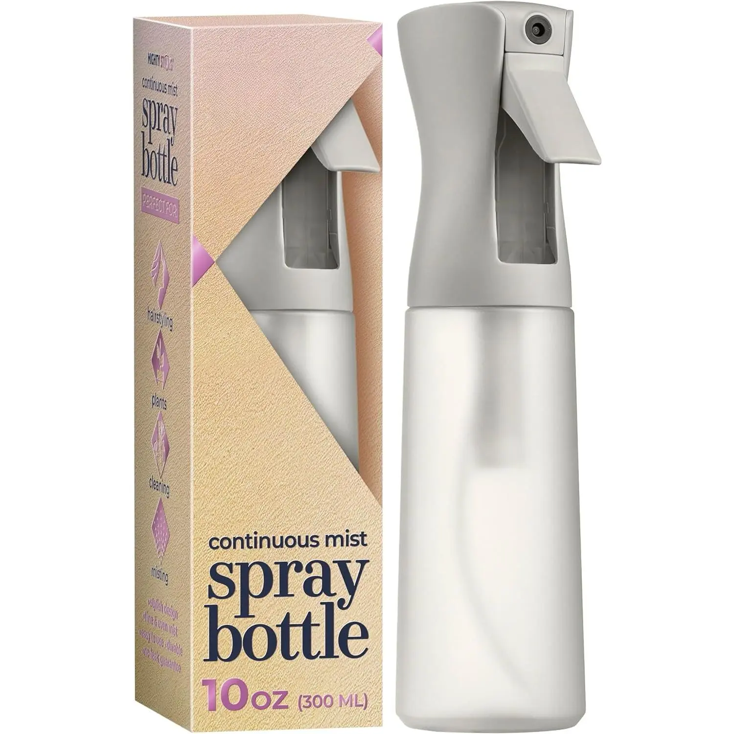 10 OZ Continuous  Bottles - Ultra Fine Mist Sprayer | Water  Bottle For Hair Stuff, Mister  Bottle For  Mister | Hair  Bottles For Hairstyling, Cleaning, Salons
