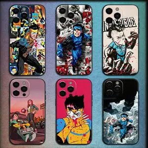 Invincible Anime Comic Print Phone Case For iPhone 17 16 15 14 13 12 11 Pro Max Plus Premium TPU Soft Cover with Precise Cutouts Classic Straight Edge