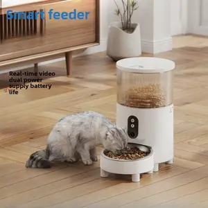 Pet intelligent feeder Remote control Timed quantitative automatic feeder Dog cat food feeder