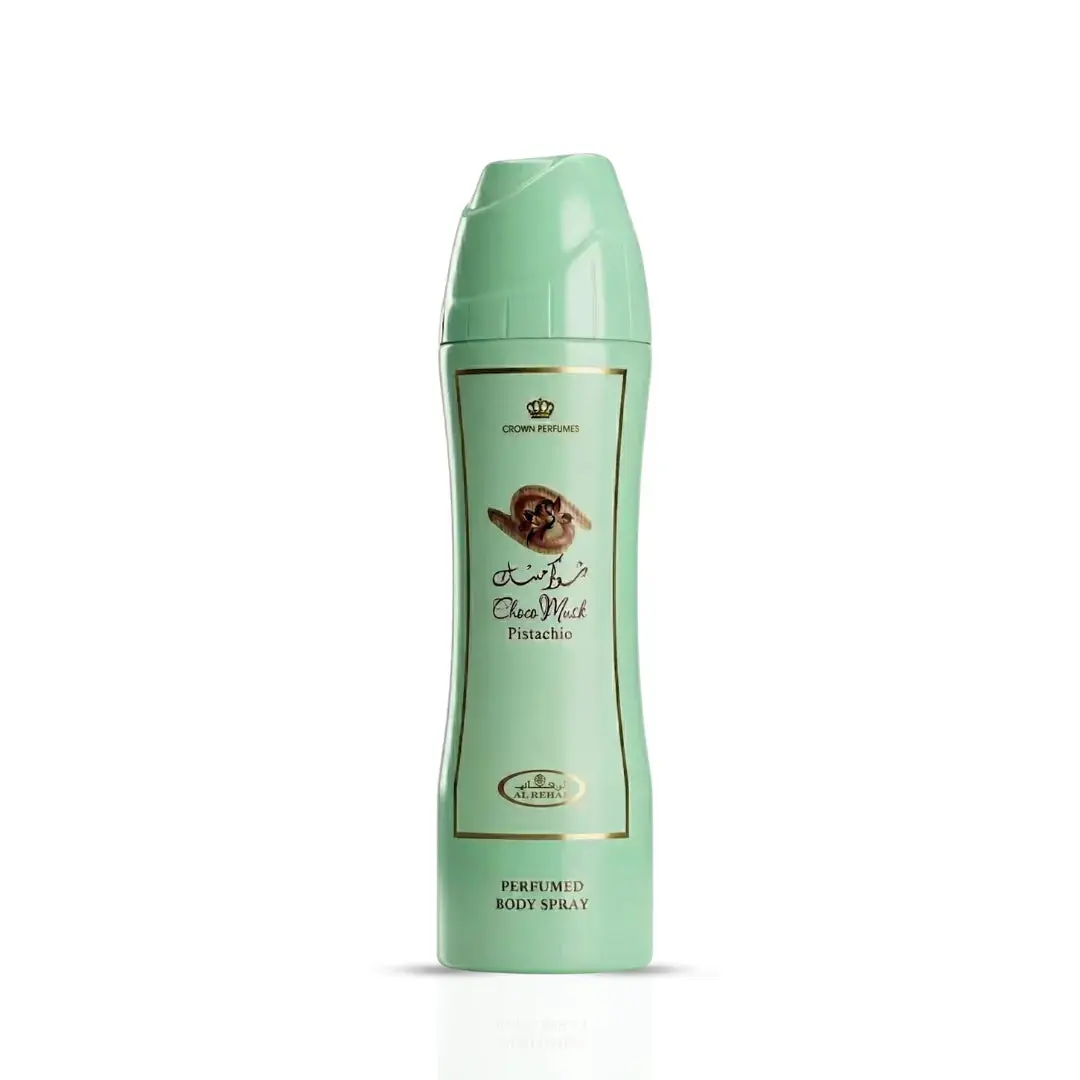 Choco Musk Pistachio Perfumed Body Spray 200ml (6.6 oz) by Al Rehab