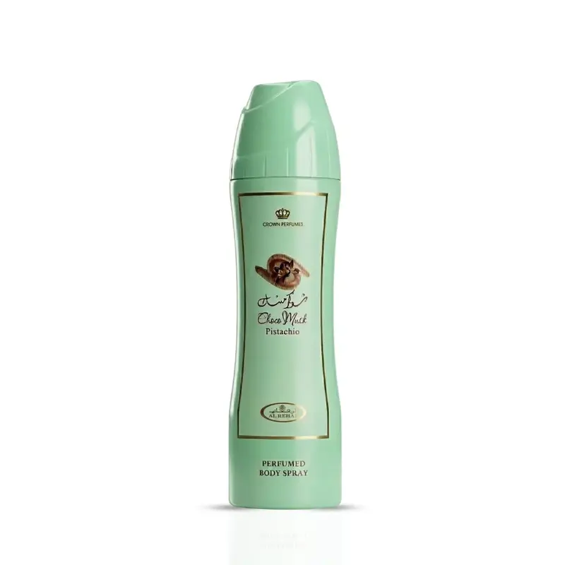 Choco Musk Pistachio Perfumed Body Spray 200ml (6.6 oz) by Al Rehab