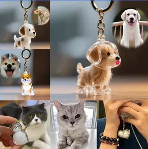 Pet Memorial Keepsake - Cute Fluffy Dog Capsule Urn, Transparent Hair Storage Container for deceased dogs, Lasting Tribute Gift for grieving pet owners (No Electricity Needed), Dog Memorial Gifts, Playful Pet Design,Sentimental Shoppers