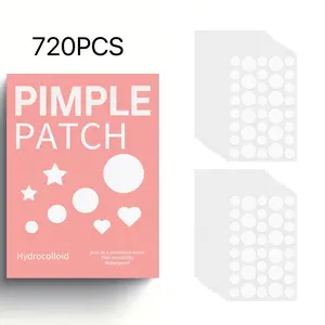 720pcs Acne Patches, Acne Pimple Patch, Effective Treatment for Acne, Ultra-Thin Breathable Skin-Friendly Makeup Patches, Suitable for Men & Women