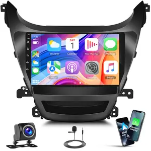 2+64G Android 15 Car Stereo for Hyundai Elantra 2014 2015 2016 with Wireless Carplay Android Auto,9" Touchscreen Car Radio with WiFi GPS Mirror Link Bluetooth EQ FM RDS SWC