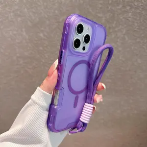 3-in-1 Magnetic Handheld Wristband & Smartphone Casing, Shockproof 3-Layer Protection Accessories for iPhone 13/14/15/16/17 ProMax Plus Devices (Halloween-Compatible)