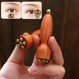 Wooden Facial Gua Sha Board, Traditional Chinese Medicine Acupressure Massager, Facial Beauty Massagers, Facial Roller for Eye Bags, Gentle Sensitive Skin Care